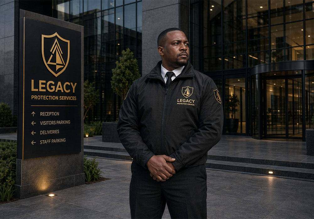 Legacy Protection Services - Physical security and manned guarding personnel on duty